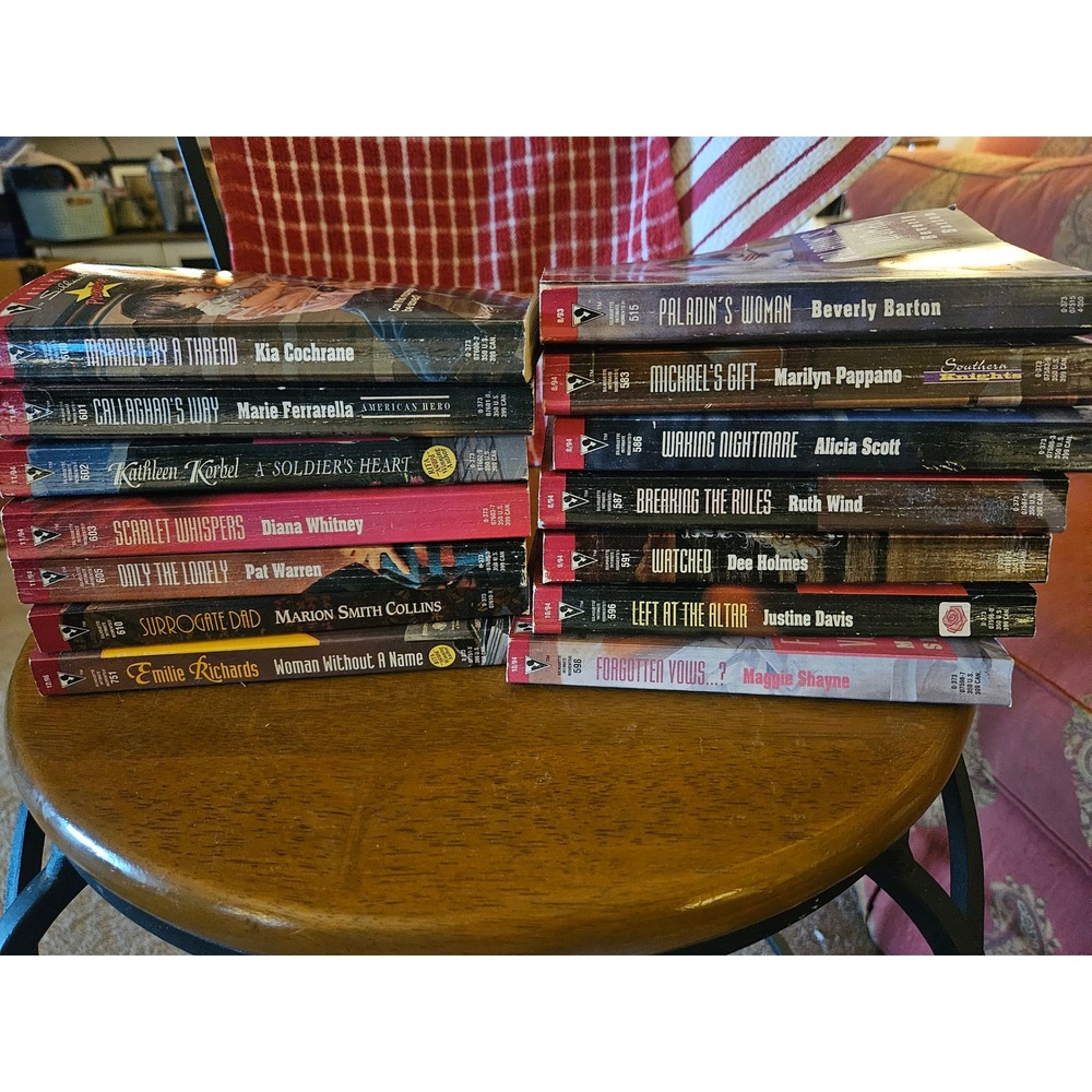 Lot of 14 Silhouette Intimate Moments Romance Novels Vintage 90s Paperbacks